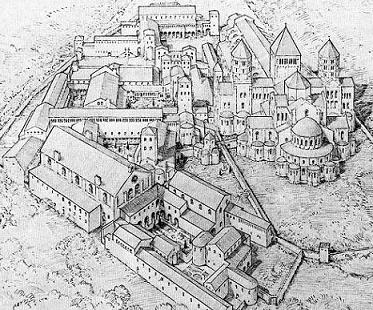 L'abbaye de Cluny III vers 1157 (Conant)